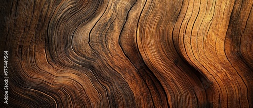 A wooden surface with a wavy pattern