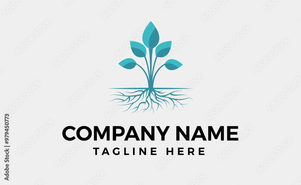 Unique Tree and Roots Logo Design, Minimal Logo branding art, editable vector illustration. Unique Tree and Roots Logo Design, Minimal Logo branding art, editable vector illustration.