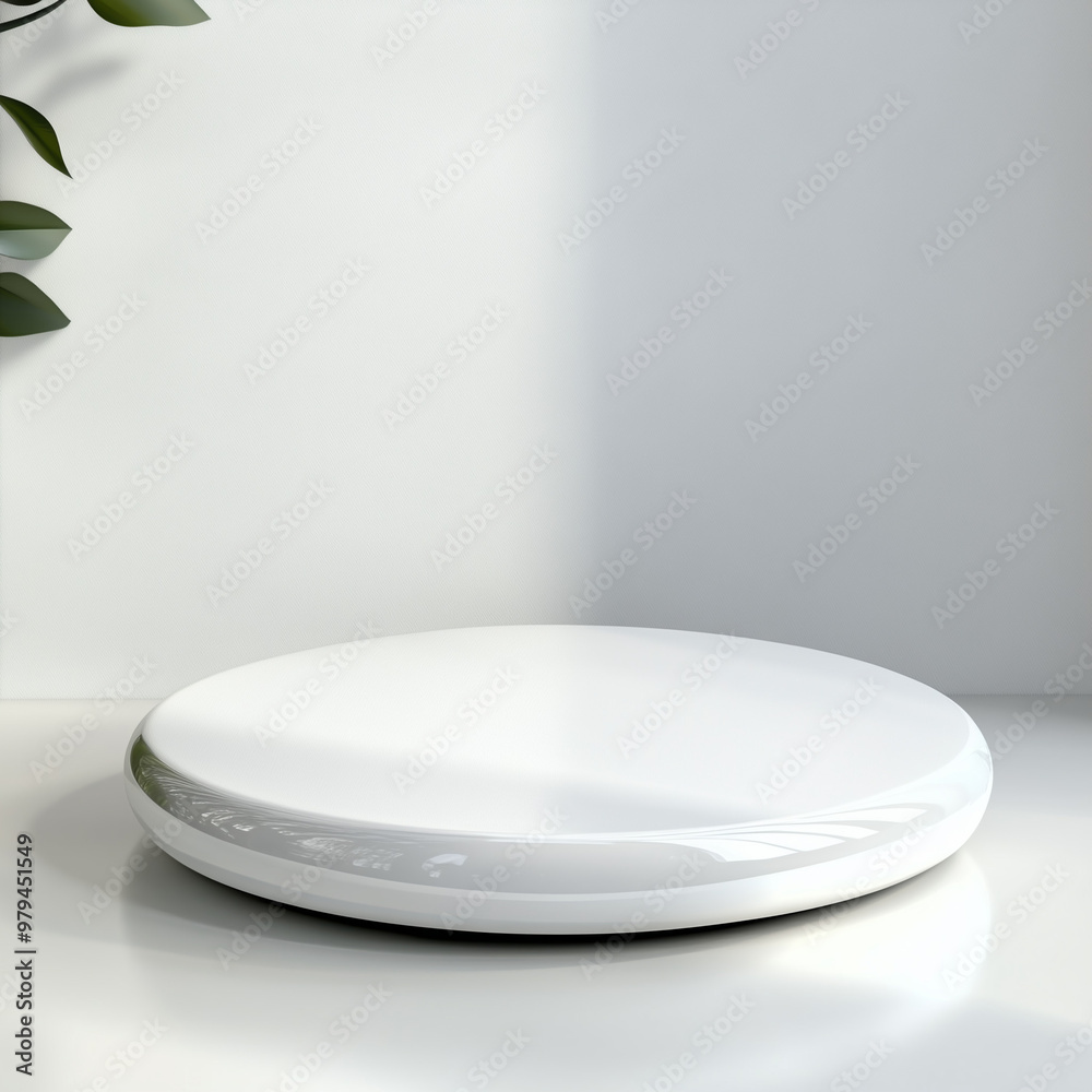 White Round Product Display Stand Mockup: A minimalist and modern product display stand mockup with a white round platform, perfect for showcasing your latest products or branding. White Round Product Display Stand Mockup: A minimalist and modern product display stand mockup with a white round platform, perfect for showcasing your latest products or branding.