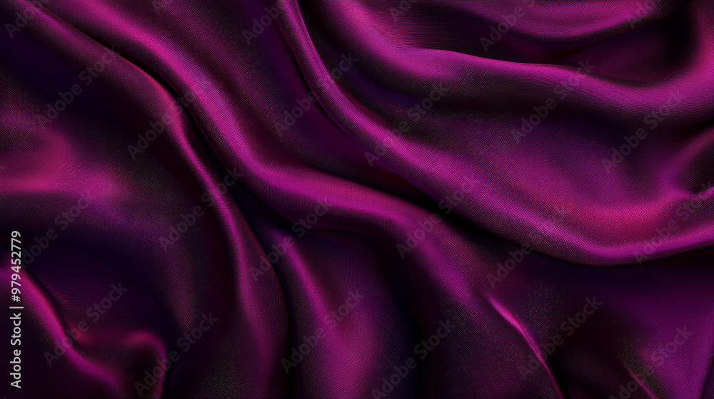 Smooth silk fabric in shades of deep maroon and royal purple, folding gently to create an abstract, luxurious background full of depth. Smooth silk fabric in shades of deep maroon and royal purple, folding gently to create an abstract, luxurious background full of depth.
