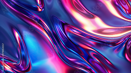 Iridescent fabric trendy cloth holographic texture. Background for banner, backdrop or texture for 3D mapping