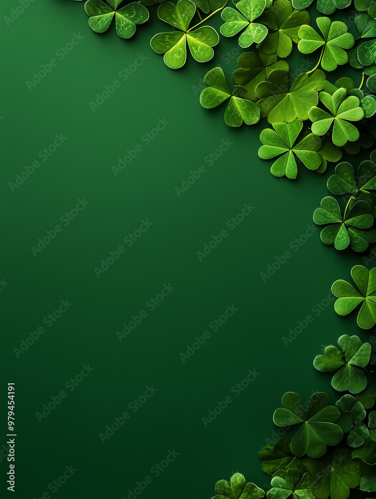 St. Patrick's day background with copy space