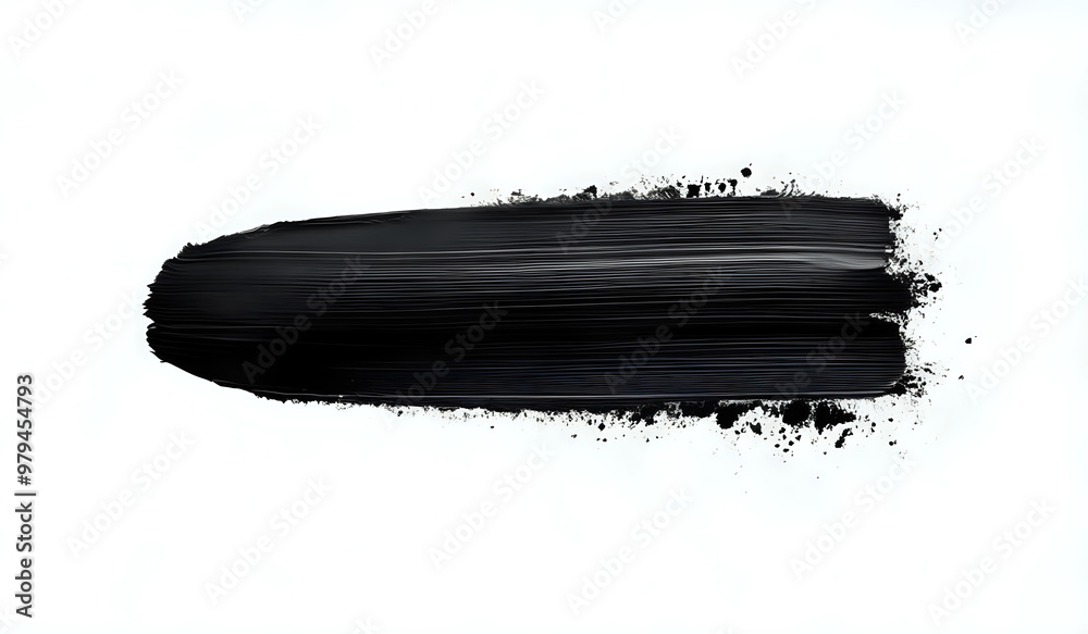Black lipstick cosmetics beauty concept illustration on neutral background