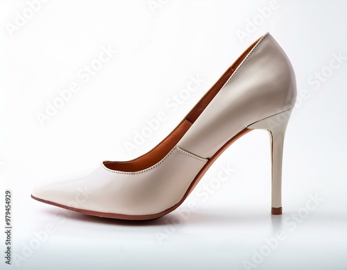 Beige High Heel Pump