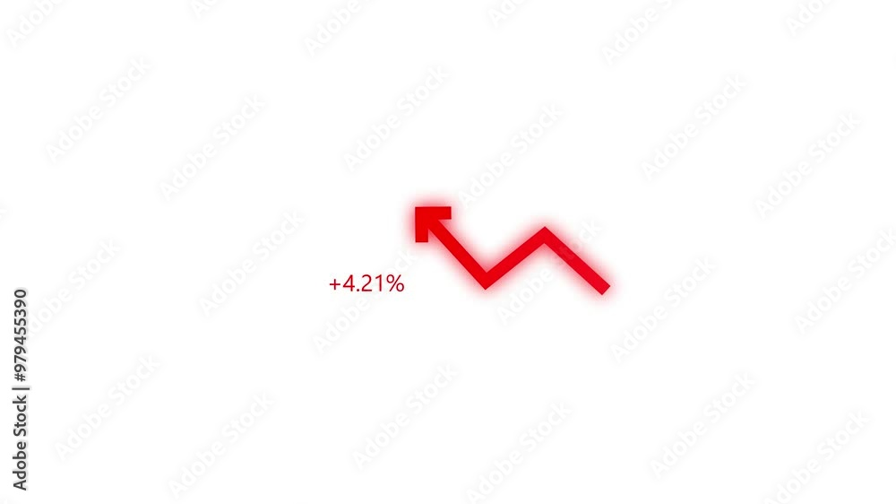 Trend up arrow icon line with presenting isolated on withe background. modern outline style. Linear symbol and editable stroke. Trend up arrow icon line with presenting isolated on withe background. modern outline style. Linear symbol and editable stroke.