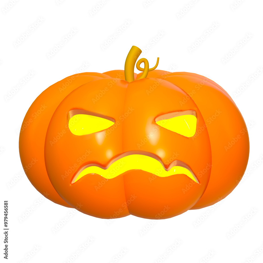 3d isolated cute Halloween pumkin 3d isolated cute Halloween pumkin