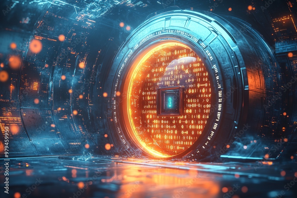 Fototapeta premium The Vault of Secrets, Data Privacy