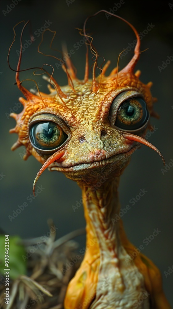 Whimsical Creature Portrait: A Fantasy Illustration Whimsical Creature Portrait: A Fantasy Illustration