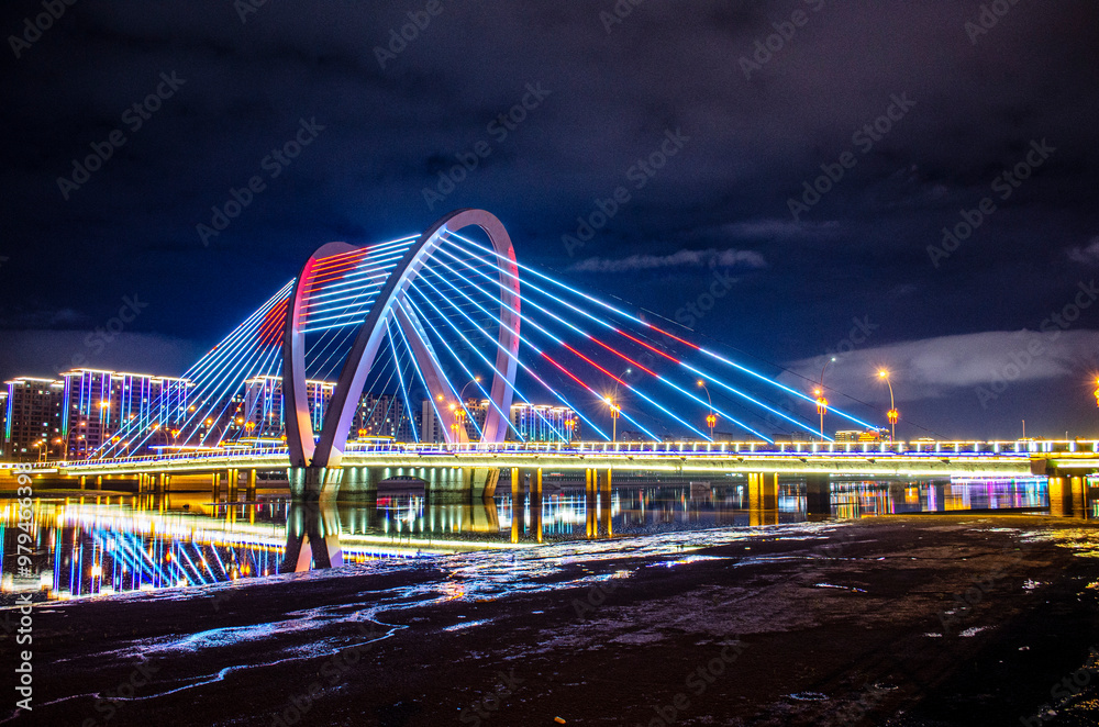 Obraz premium bridge at night