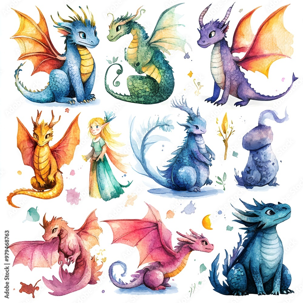 Obraz premium Whimsical Isolated Character, a playful and imaginative figure set against a blank background, emphasizing creativity and charm.