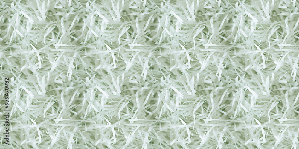 shredded paper filler in dusty mint cream color with thin, delicate strips