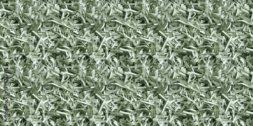 shredded paper filler in dusty olive green color with thin, delicate strips