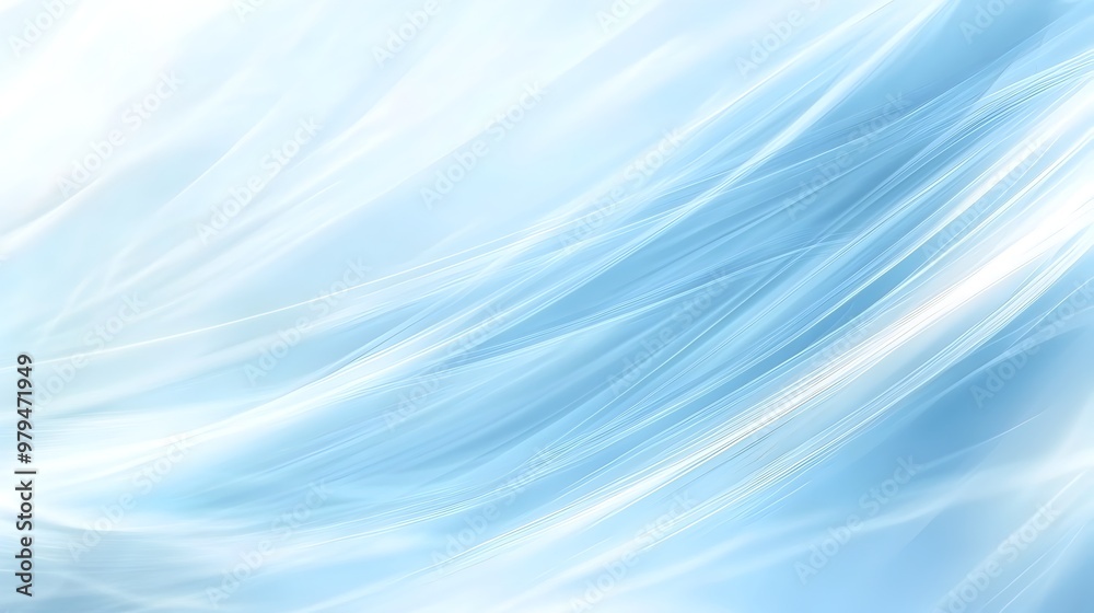 Dreamy Blue Flowing Waves with Gentle Motion and Elegant Curves Dreamy Blue Flowing Waves with Gentle Motion and Elegant Curves