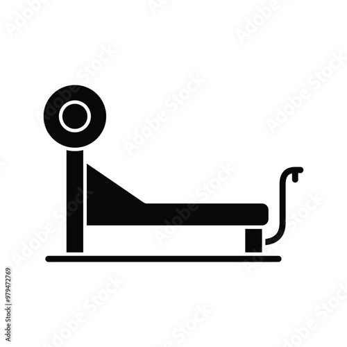 Bench Press icon solid vector design in trendy style