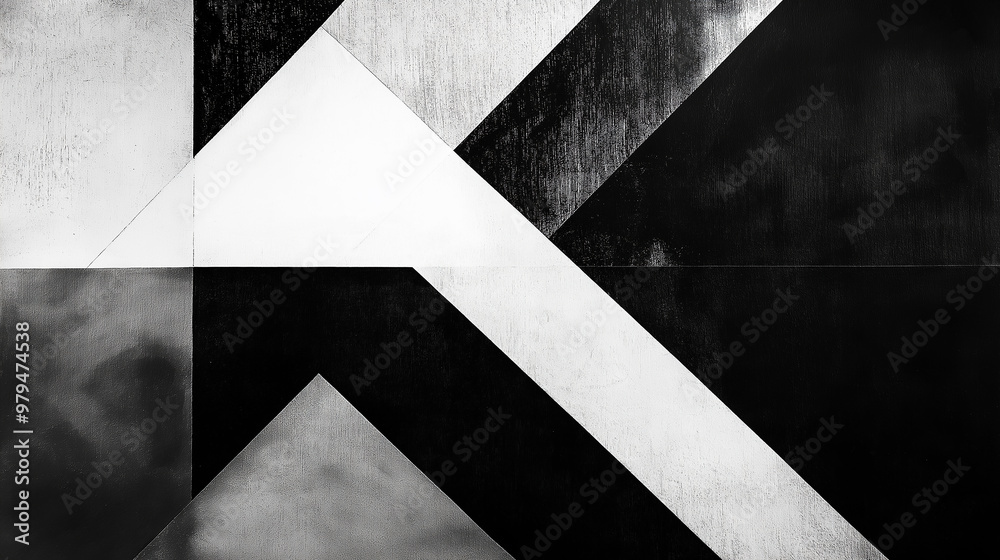Geometric background featuring black and white shapes forming a modern design Geometric background featuring black and white shapes forming a modern design