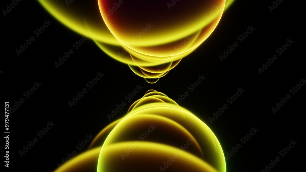 Colorful Abstract Neon Light Waves on Dark Background Colorful Abstract Neon Light Waves on Dark Background