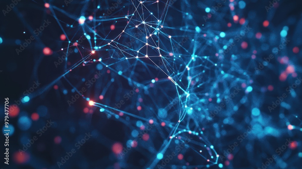 Obraz premium Abstract Network Connection