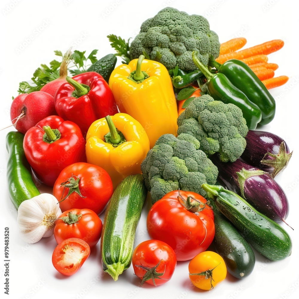 Fresh colorful vegetables variety