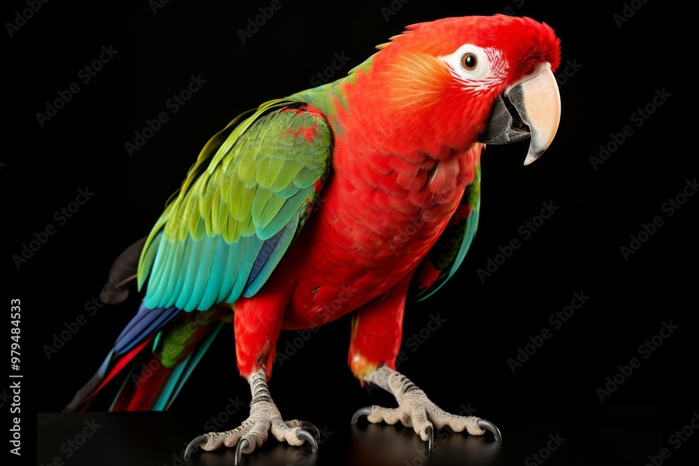 Parrot from the side Parrot from the side
