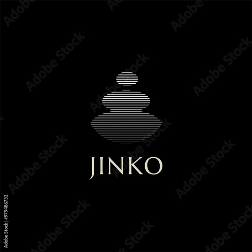 Relax people meditation on line background illustration logo. Usable for business, science, healthcare, medical, wellness and herbal