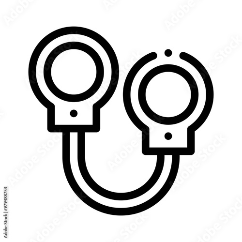 shackles line icon