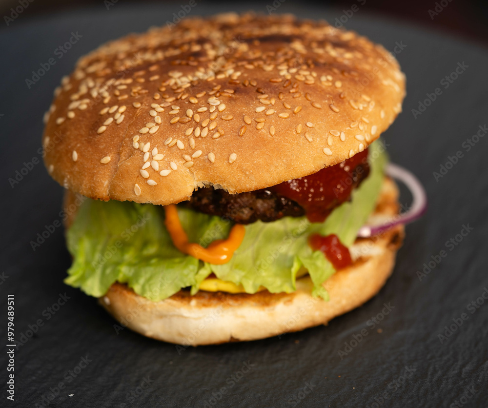 leckere Burger vom Holzkohle Grill leckere Burger vom Holzkohle Grill