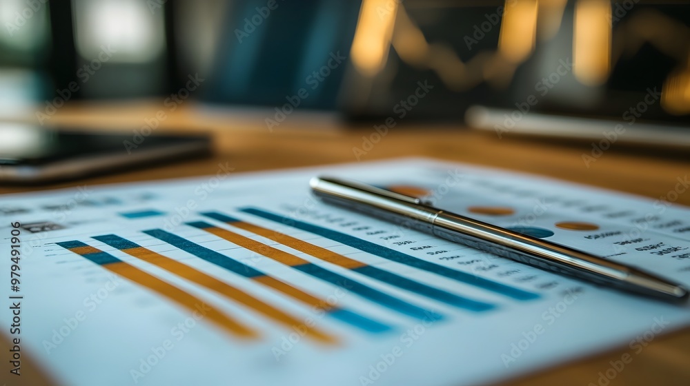 Detailed Business Analytics and Financial Data Visualization on Desktop Screen Detailed Business Analytics and Financial Data Visualization on Desktop Screen