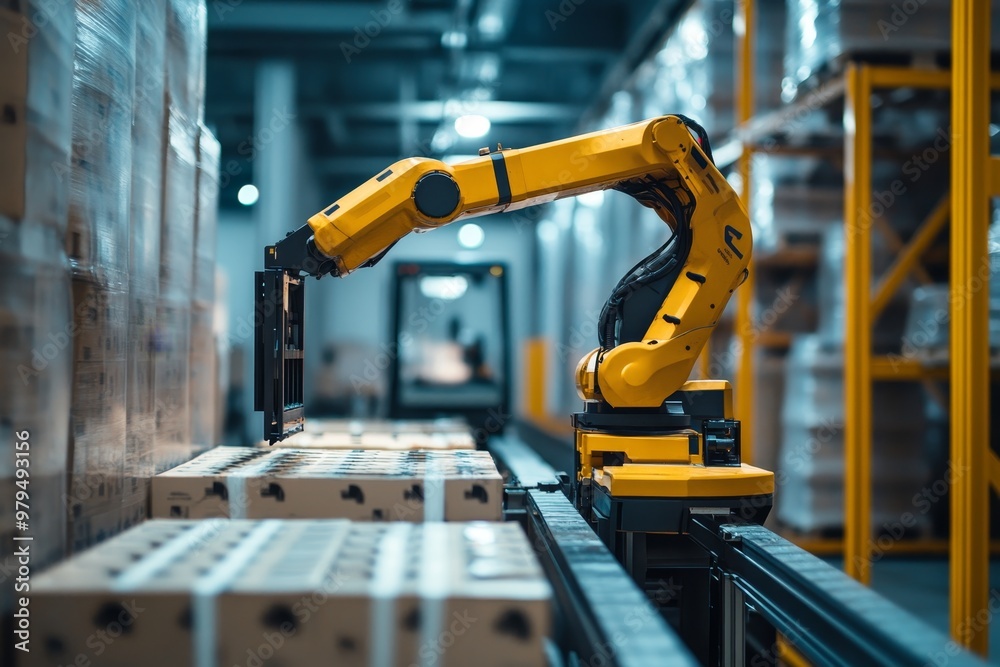 Robot forklift optimizing sorting operations in a state of the art automated warehouse environment Robot forklift optimizing sorting operations in a state of the art automated warehouse environment