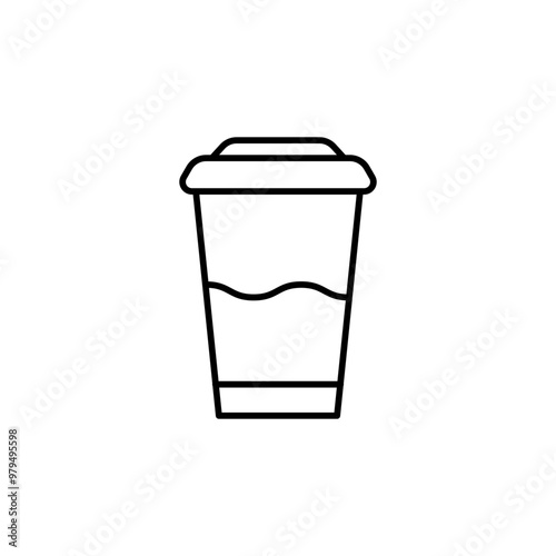 Outline cup icon