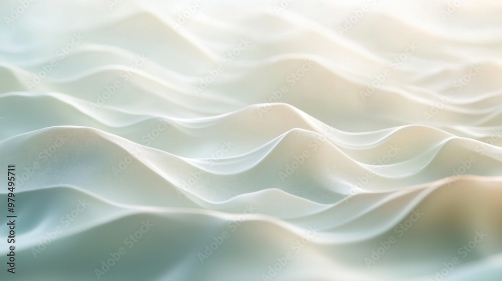 Abstract light waves on a serene surface, creating a calming and peaceful atmosphere