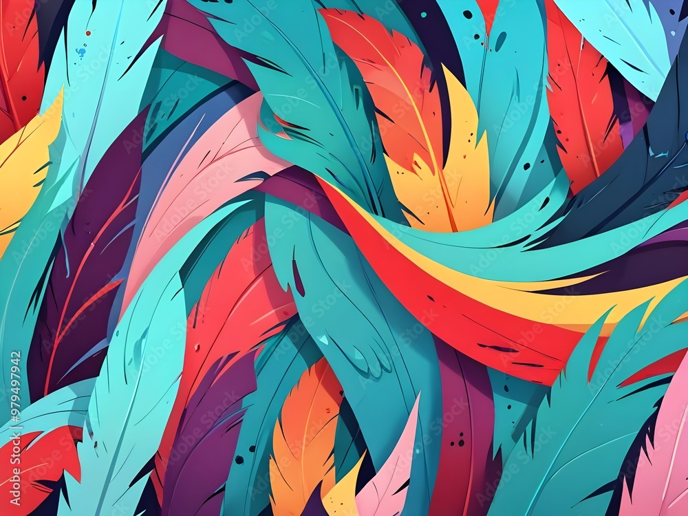 Abstract Feather Pattern Abstract Feather Pattern