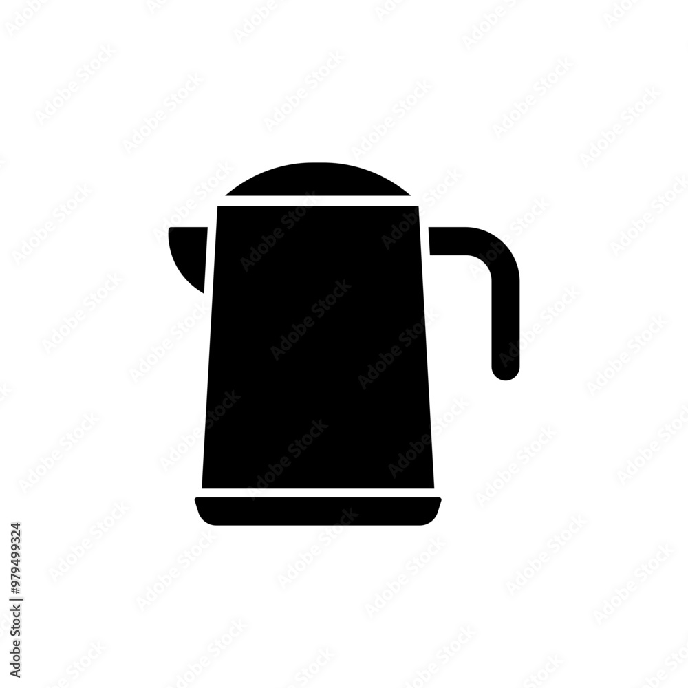 Fototapeta premium Black modern kettle