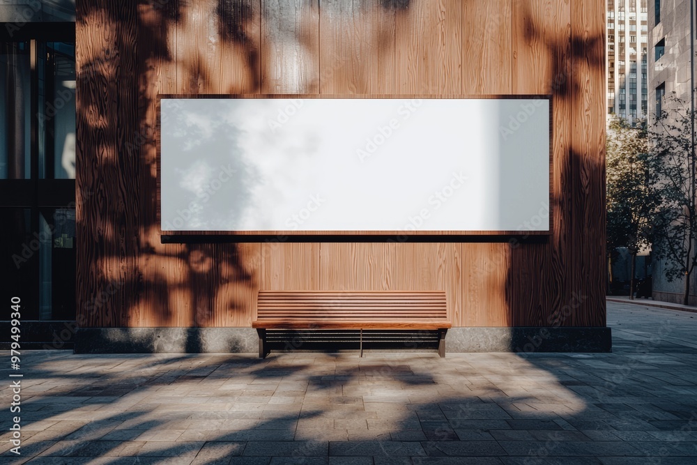 Mockup of an urban billboard sign with blank space to display advertising or branding. Mockup of an urban billboard sign with blank space to display advertising or branding.