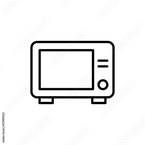 Simple microwave icon