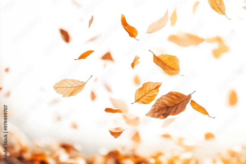 Leaves falling in the air leaf autumn plant. Leaves falling in the air leaf autumn plant.