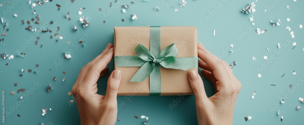 The Gift Wrapped with Ribbon The Gift Wrapped with Ribbon