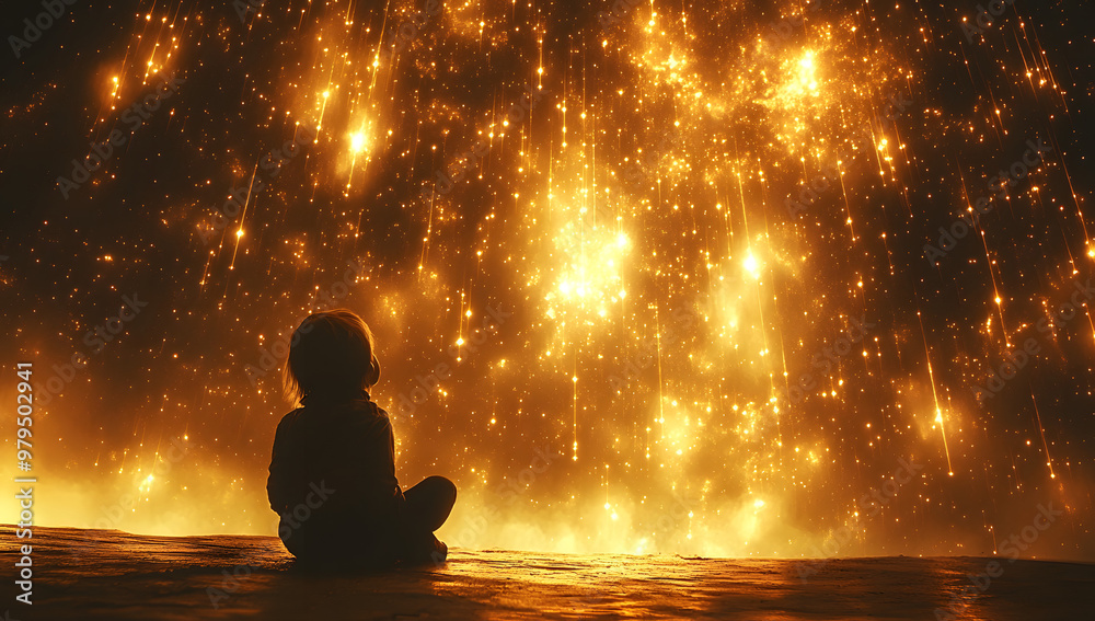 “A Child Sitting on the Ground Gazing Up at the Starry Night Sky, Capturing a Sense of Wonder, Curiosity, and the Vastness of the Universe, Surrounded by Tranquil Silence and Mystical Atmosphere”
“A Child Sitting on the Ground Gazing Up at the Starry Night Sky, Capturing a Sense of Wonder, Curiosity, and the Vastness of the Universe, Surrounded by Tranquil Silence and Mystical Atmosphere”