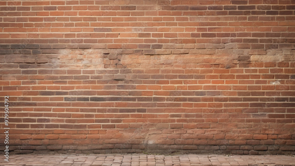 Realistic brick wall surface with rough texture background. Realistic brick wall surface with rough texture background.