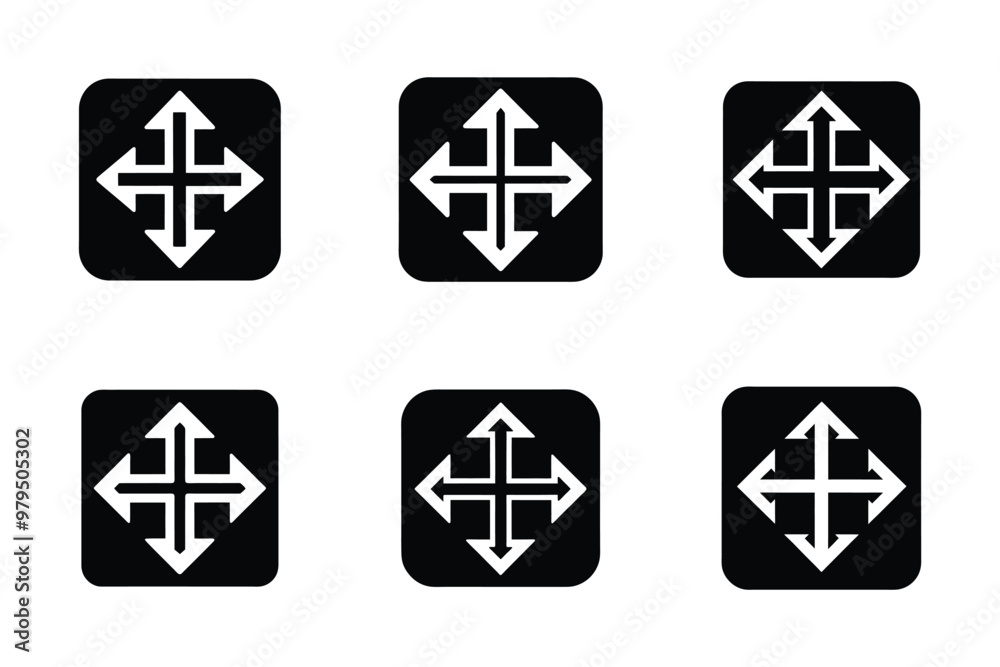 Direction arrow icon bundle set in vector style Direction arrow icon bundle set in vector style