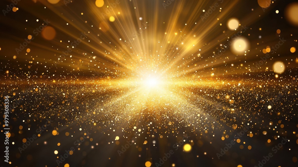dazzling golden light explosion shimmering particles brilliant radiance festive sparkle luminous starburst effect abstract background design dazzling golden light explosion shimmering particles brilliant radiance festive sparkle luminous starburst effect abstract background design