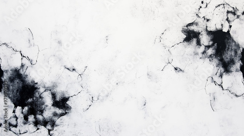 The image is a white background with a lot of white lines and splatters