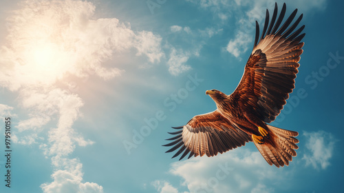 Majestic Eagle Soaring in the Sky