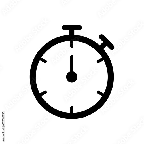 Stopwatch timer symbol