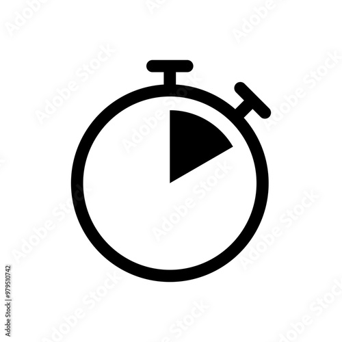 Outline stopwatch icon