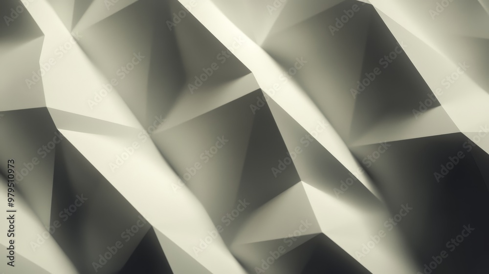 Abstract White Surface with Tetrahedrons. High Tech, Light 3d Background. Abstract White Surface with Tetrahedrons. High Tech, Light 3d Background.
