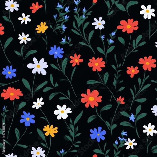 Wallpaper Mural Background with solid twigs and flowers Torontodigital.ca