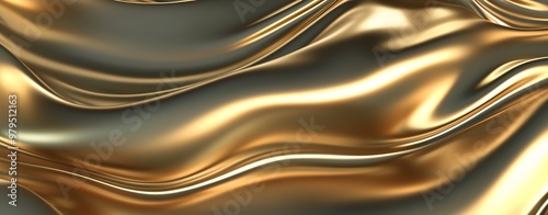 A stock image of an abstract gradient background featuring an elegant gold color and luxury wave elements with glittery lines