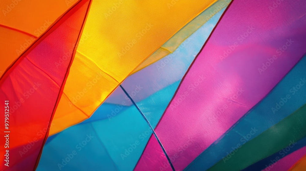 Colorful abstract close-up of vibrant fabric textures under sunlight concept of creativity and art Colorful abstract close-up of vibrant fabric textures under sunlight concept of creativity and art
