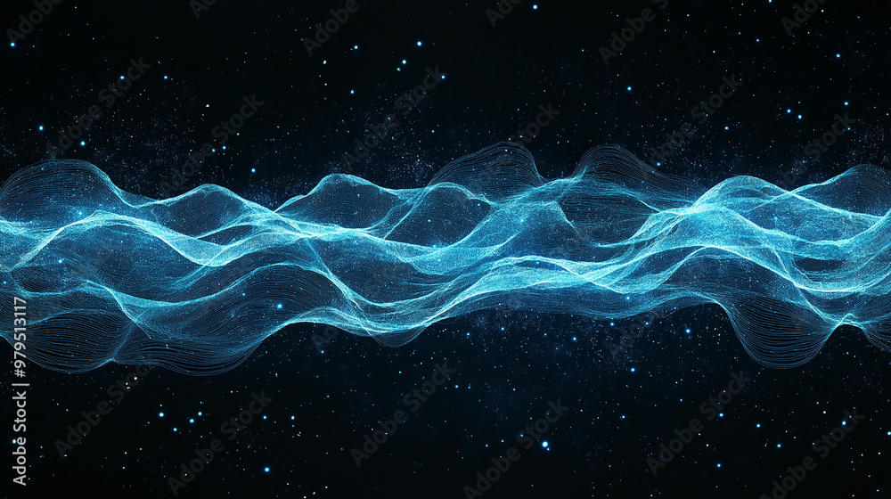 Fototapeta premium A colorful wave pattern with purple and blue colors