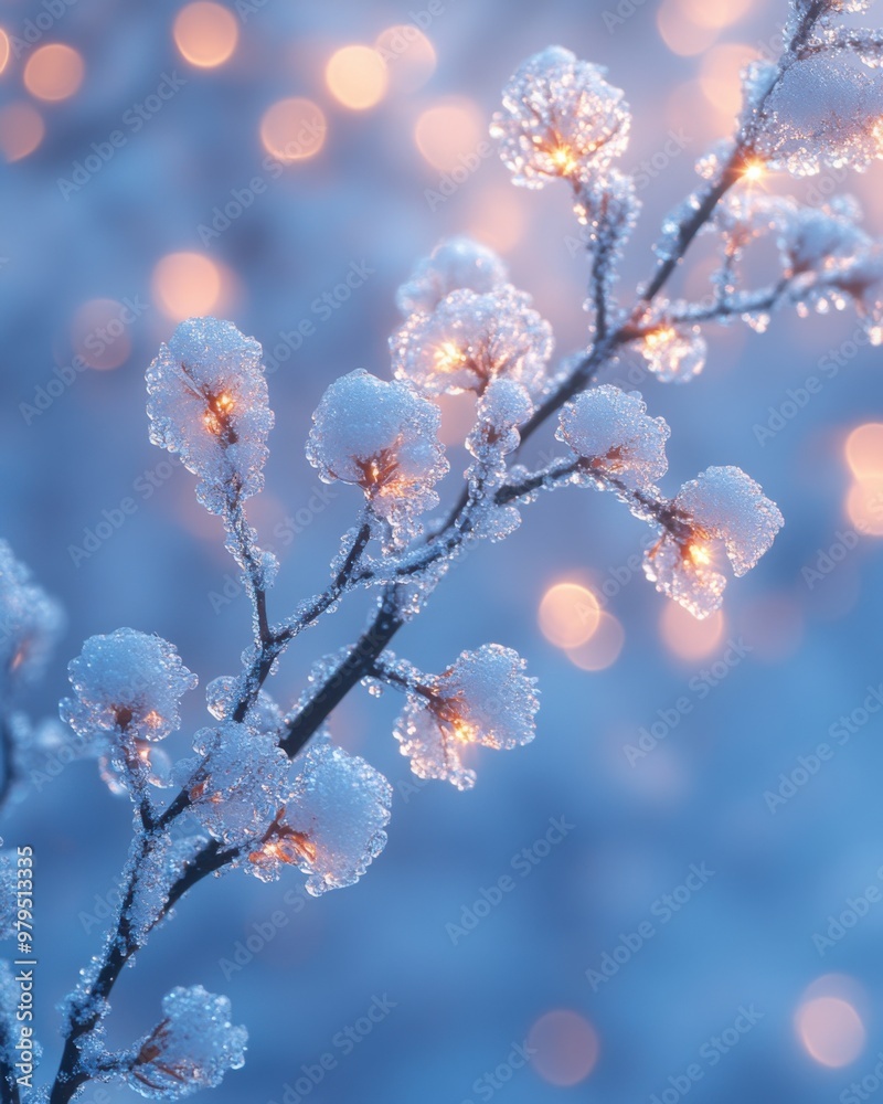 Serene Winter Scene: Snow-Covered Branches on Soft Morning Sky with Nikon Z7 II Serene Winter Scene: Snow-Covered Branches on Soft Morning Sky with Nikon Z7 II